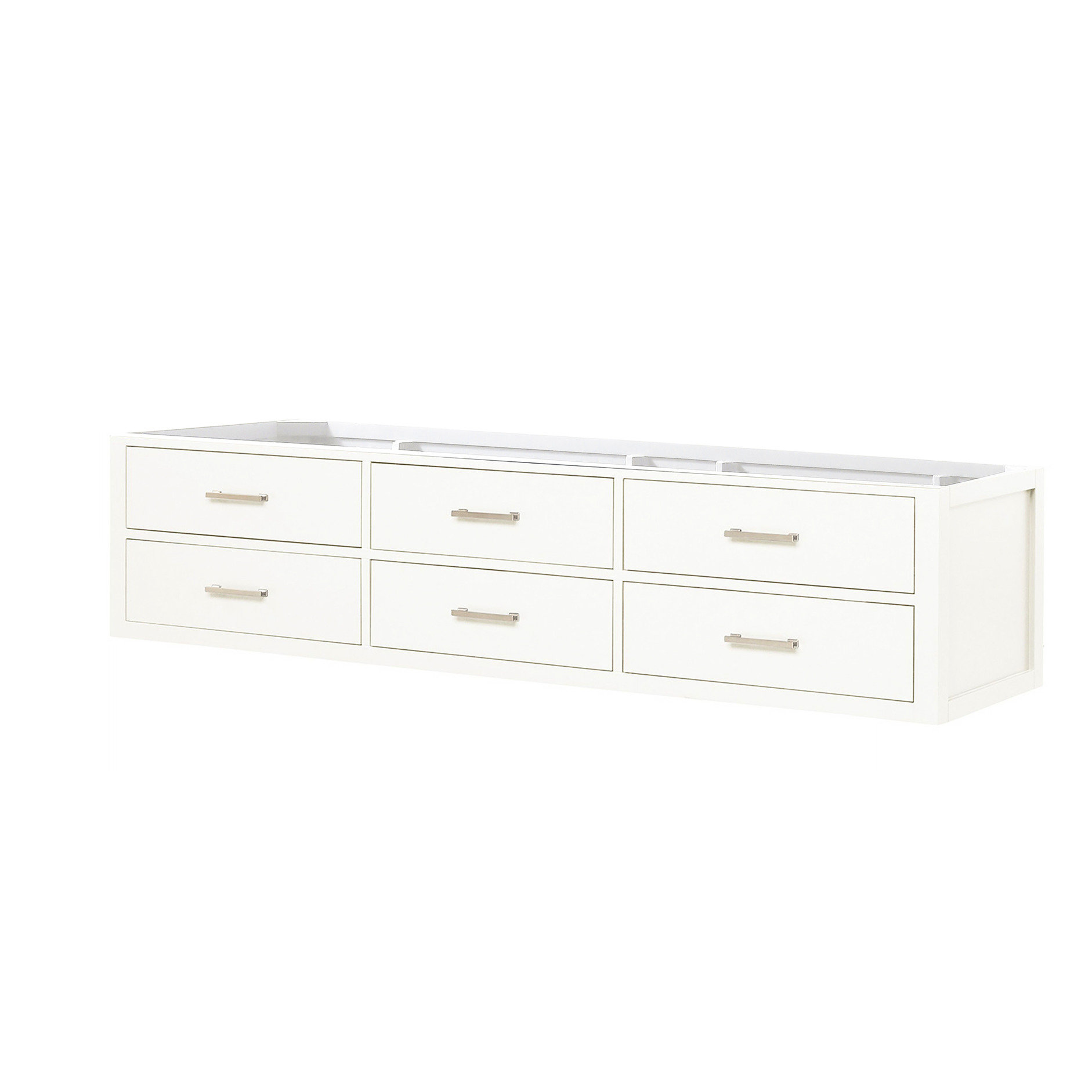 Hokku Designs White Double Bathroom Cabinet Vanity, Soft Close, Under ...